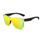 FEISEDY Sunglasses, Rimless Mirrored Sun Glasses with Reflective One-Piece Lens, B4114