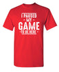 I Paused My Game to Be Here Graphic Tees Men Gaming Gamer Novelty Funny T Shirt