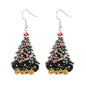 Christmas Earrings for Women Cute Colorful Acrylic Christmas Santa Claus Tree Gingerbread Men Earrings Funny Christmas Cat Dinosaur Earrings Xmas New Year Party Earrings Holiday Earrings