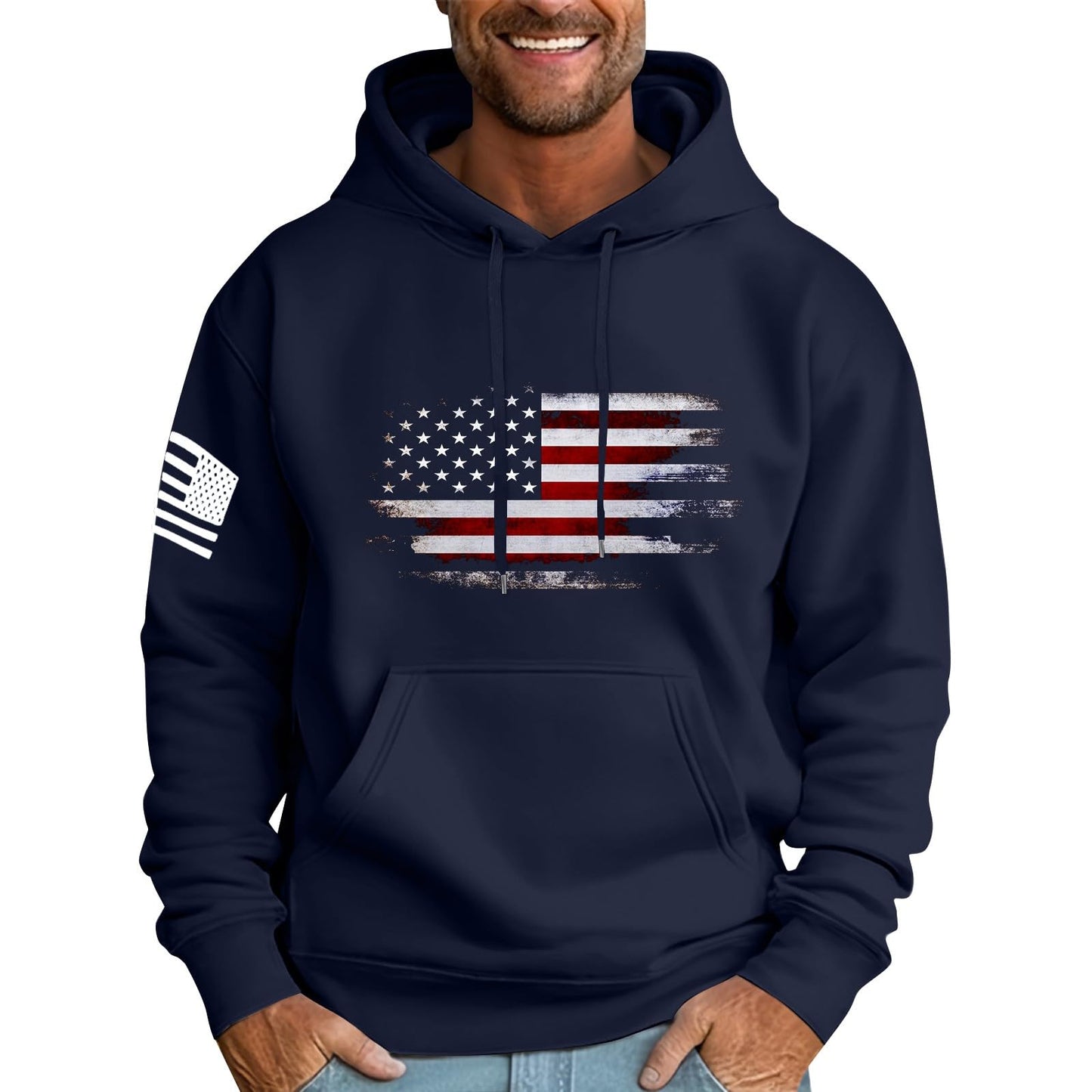 Men'S Trendy Hoodies Oversized Fleece Sweatshirts Fall Long Sleeve Hoodie Big and Tall Graphic Hoodie With Pockets