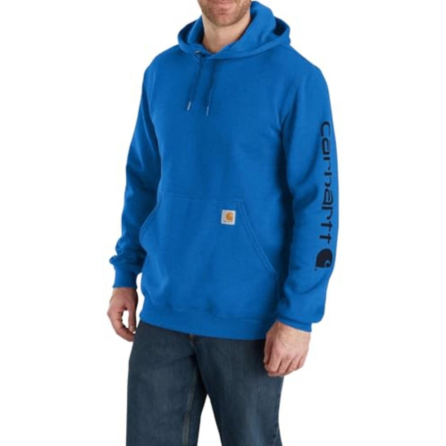 Carhartt Men's Loose Fit Midweight Logo Sleeve Graphic Sweatshirt