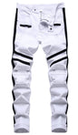 Men's Ripped Skinny Stretch Distressed Destroyed Slim Jeans Denim Pants