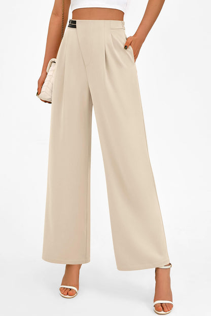 PRETTYGARDEN Women's Wide Leg Pants Dressy High Waisted Business Casual Work Office Suit Palazzo Pant Trousers