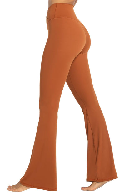 Sunzel Womens Flare Leggings with Tummy Control Crossover Waist and Wide Leg
