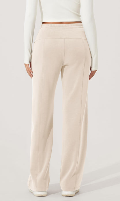 ODODOS Women's Modal Soft Wide Leg Pants with Pockets Adjustable Shockcord High Waist Casual Lounge Pants-27/29/31" Inseam