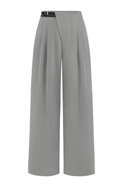 PRETTYGARDEN Women's Wide Leg Pants Dressy High Waisted Business Casual Work Office Suit Palazzo Pant Trousers