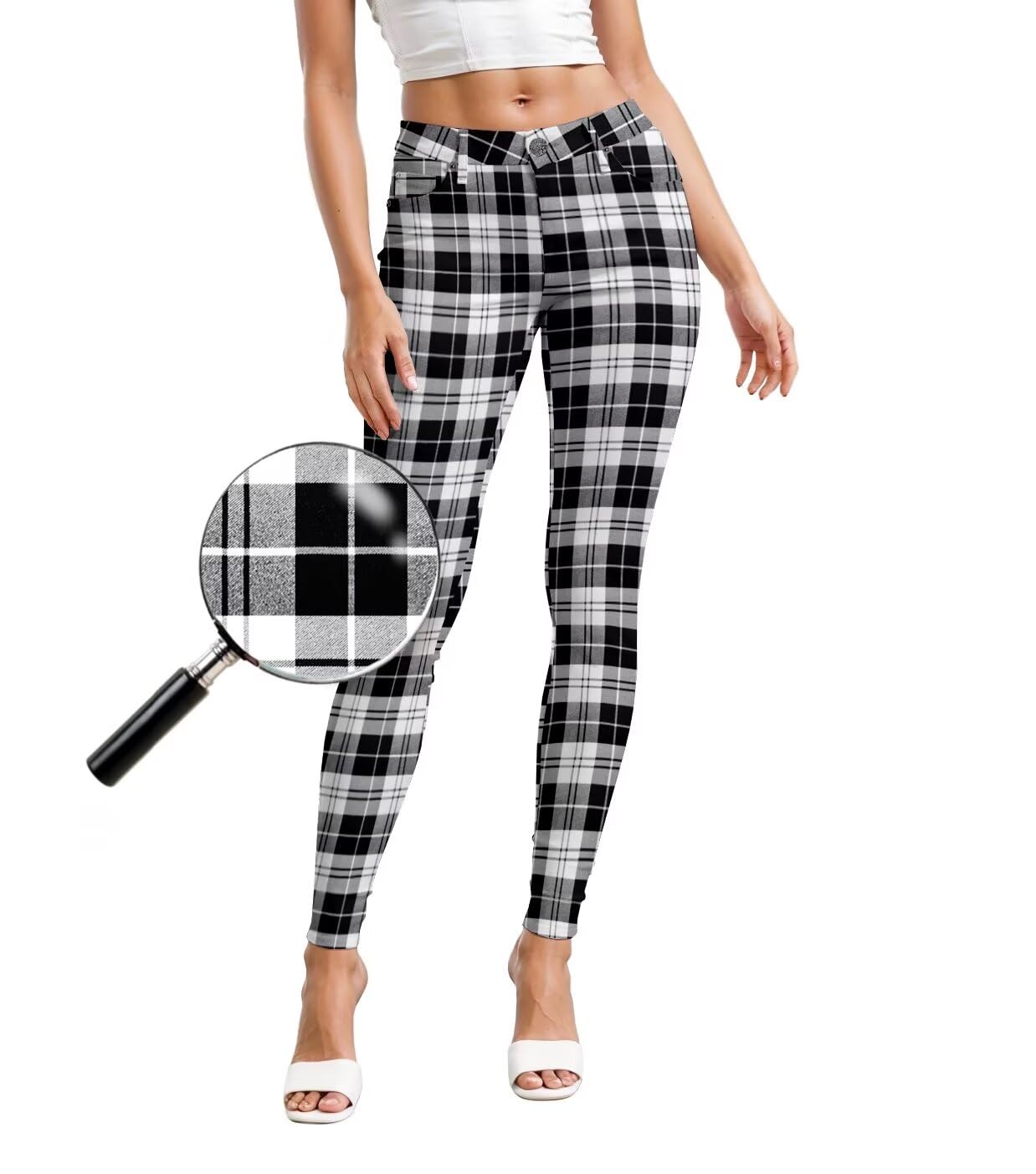 Hybrid & Company Womens Hyper Ultra Stretch Comfy Skinny Leg Work Casual Pants
