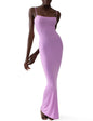 PUMIEY Women's Slip Maxi Dress Sexy Ribbed Bodycon Dresses Long Dress