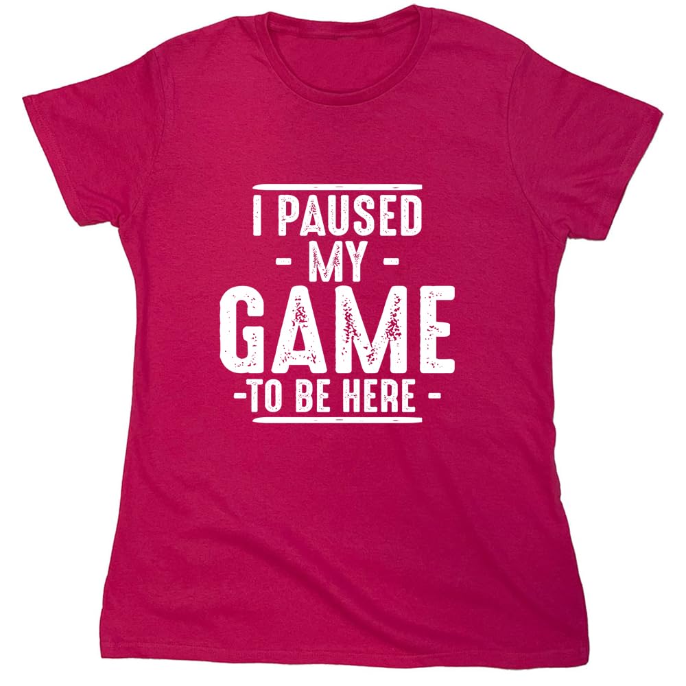 I Paused My Game to Be Here Graphic Tees Men Gaming Gamer Novelty Funny T Shirt