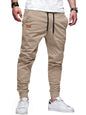 Joggers for Men Cotton Drawstring Chino Cargo Pants Hiking Outdoor Twill Track Jogger Sweatpants