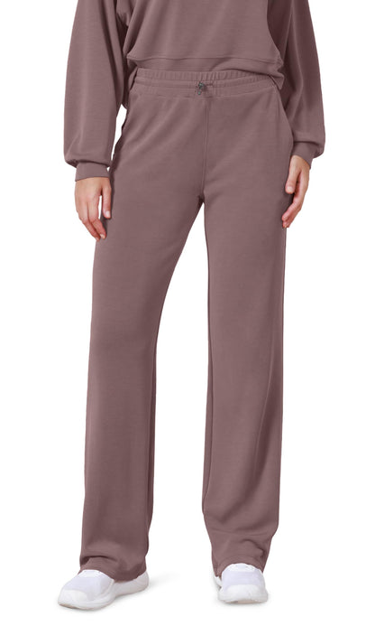 ODODOS Women's Modal Soft Wide Leg Pants with Pockets Adjustable Shockcord High Waist Casual Lounge Pants-27/29/31" Inseam