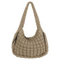 Juoxeepy Quilted Tote Bag Large Quilted Carryall Puffer Shoulder Bag Lightweight Quilted Padding Hobo Bag Quilted Bag