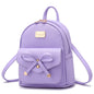 I IHAYNER Girls Bowknot Cute Leather Backpack Mini Backpack Purse for Women