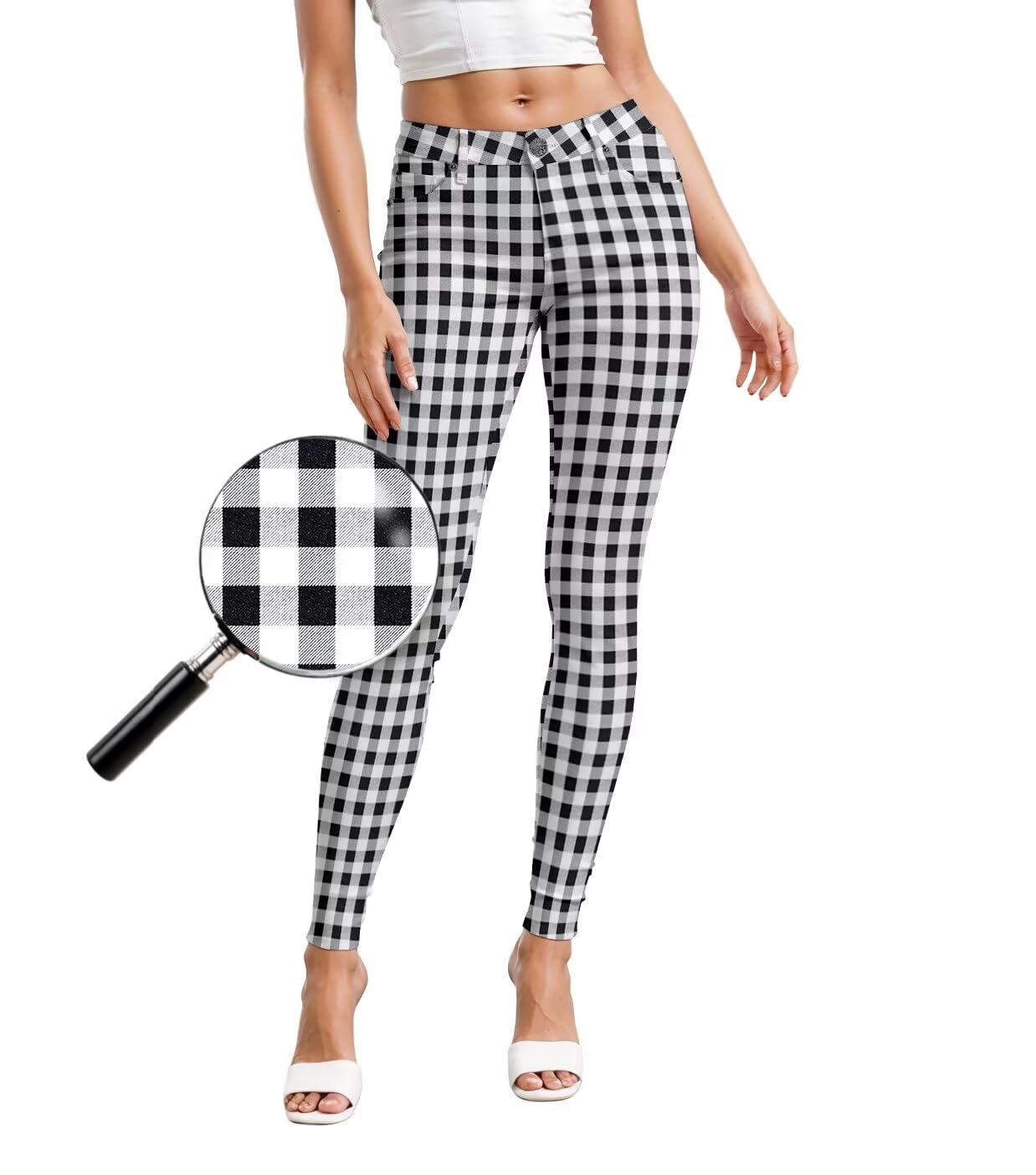 Hybrid & Company Womens Hyper Ultra Stretch Comfy Skinny Leg Work Casual Pants