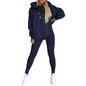 Lounge Sets for Women - 2 Piece Button Thick Outfits Sweatsuit Hoodies with Pants Fall Jogging Track Suits for Women