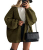 PRETTYGARDEN Womens Oversized Cardigan Sweaters 2024 Fall Long Lantern Sleeve Knit Open Front Lightweight Sweater
