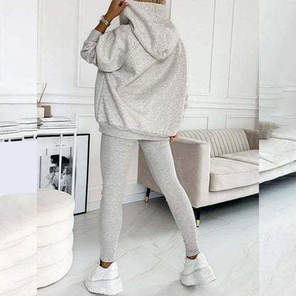 Lounge Sets for Women - 2 Piece Button Thick Outfits Sweatsuit Hoodies with Pants Fall Jogging Track Suits for Women