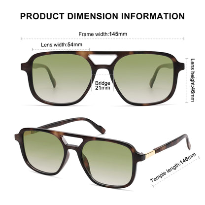 SOJOS Retro Aviator Sunglasses for Women Men,Trendy Rectangle Womens Mens Shades Sun Glasses SJ2202
