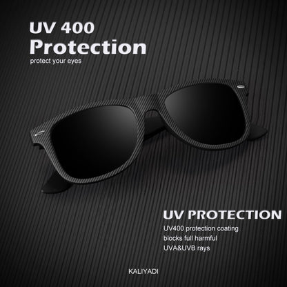 KALIYADI Polarized Sunglasses for Men and Women Matte Finish Sun glasses Color Mirror Lens UV Blocking (3 Pack)