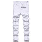 JUNBAOSS Men's Slim Fit Stretch Jeans Ripped Skinny Jeans for Men, Distressed Straight Leg Fashion Comfort Flex Waist Pants