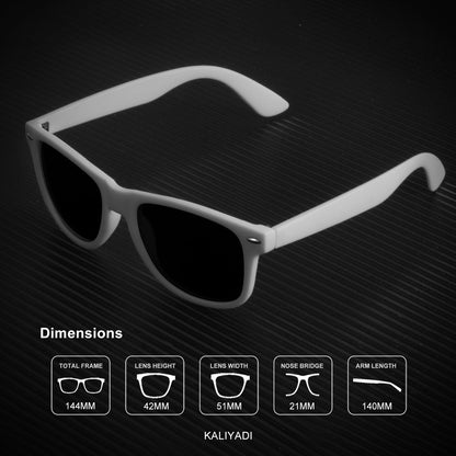 KALIYADI Polarized Sunglasses for Men and Women Matte Finish Sun glasses Color Mirror Lens UV Blocking (3 Pack)