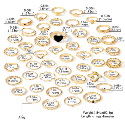 Gold Knuckle Rings Set for Women, 14k Gold Plated Open Stacking Knuckle Midi Rings Dainty Cubic Zirconia Crystal Simple Hollow Cute Rings Pack Jewelry Gifte
