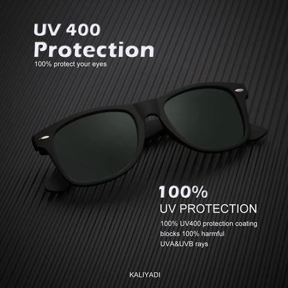 KALIYADI Polarized Sunglasses for Men and Women Matte Finish Sun glasses Color Mirror Lens UV Blocking (3 Pack)