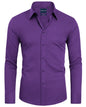 Alimens & Gentle Slim Fit Mens Dress Shirts for Men Button Down Long Sleeve Dress Shirts Wrinkle Free Formal Stain Proof