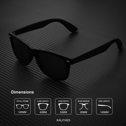 KALIYADI Polarized Sunglasses for Men and Women Matte Finish Sun glasses Color Mirror Lens UV Blocking (3 Pack)