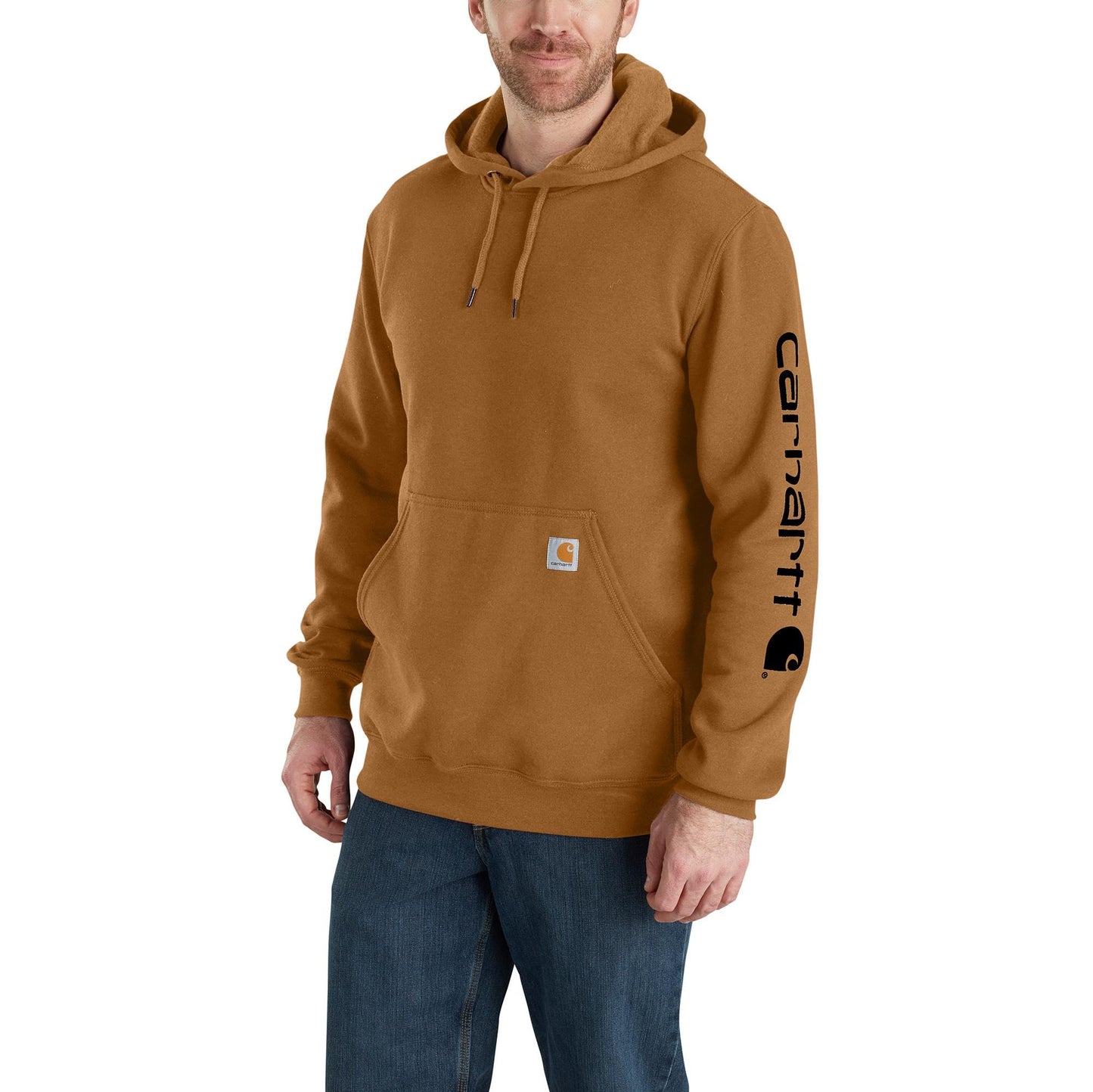Carhartt Men's Loose Fit Midweight Logo Sleeve Graphic Sweatshirt