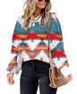 ETCYY Womens Oversized Sweaters Fall 2024 Fashion Clothes Trendy Batwing Sleeve Colorblock Striped Knit Pullover Sweater Tops