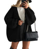 PRETTYGARDEN Womens Oversized Cardigan Sweaters 2024 Fall Long Lantern Sleeve Knit Open Front Lightweight Sweater