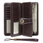 SENDEFN Wallets for Women Genuine Leather Credit Card Holder with RFID Blocking Large Capacity Wristlet