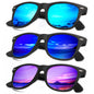 KALIYADI Polarized Sunglasses for Men and Women Matte Finish Sun glasses Color Mirror Lens UV Blocking (3 Pack)