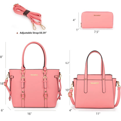 Montana West 3PCS Purses and Handbags for Women Tote Purse and Wallet Set Shoulder Satchel Bag for Women