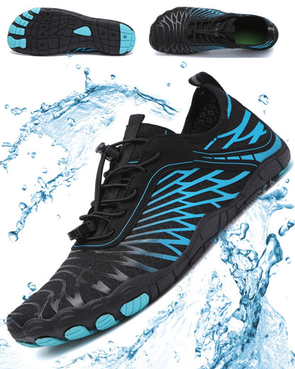 Barefoot Shoes for Women, Quick Dry Non-Slip Aqua Swim Shoes, Breathable Slip-on Beach Wide Toe Water Shoes, Lightweight Hike Footwear Barefoot Womens for Walking, Fishing, Surfing, Yoga