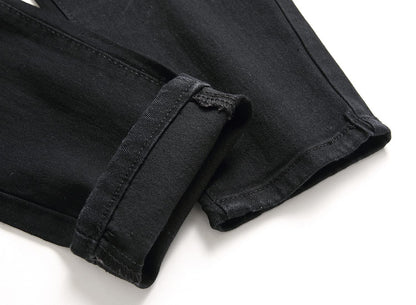 Men's Ripped Skinny Stretch Distressed Destroyed Slim Jeans Denim Pants