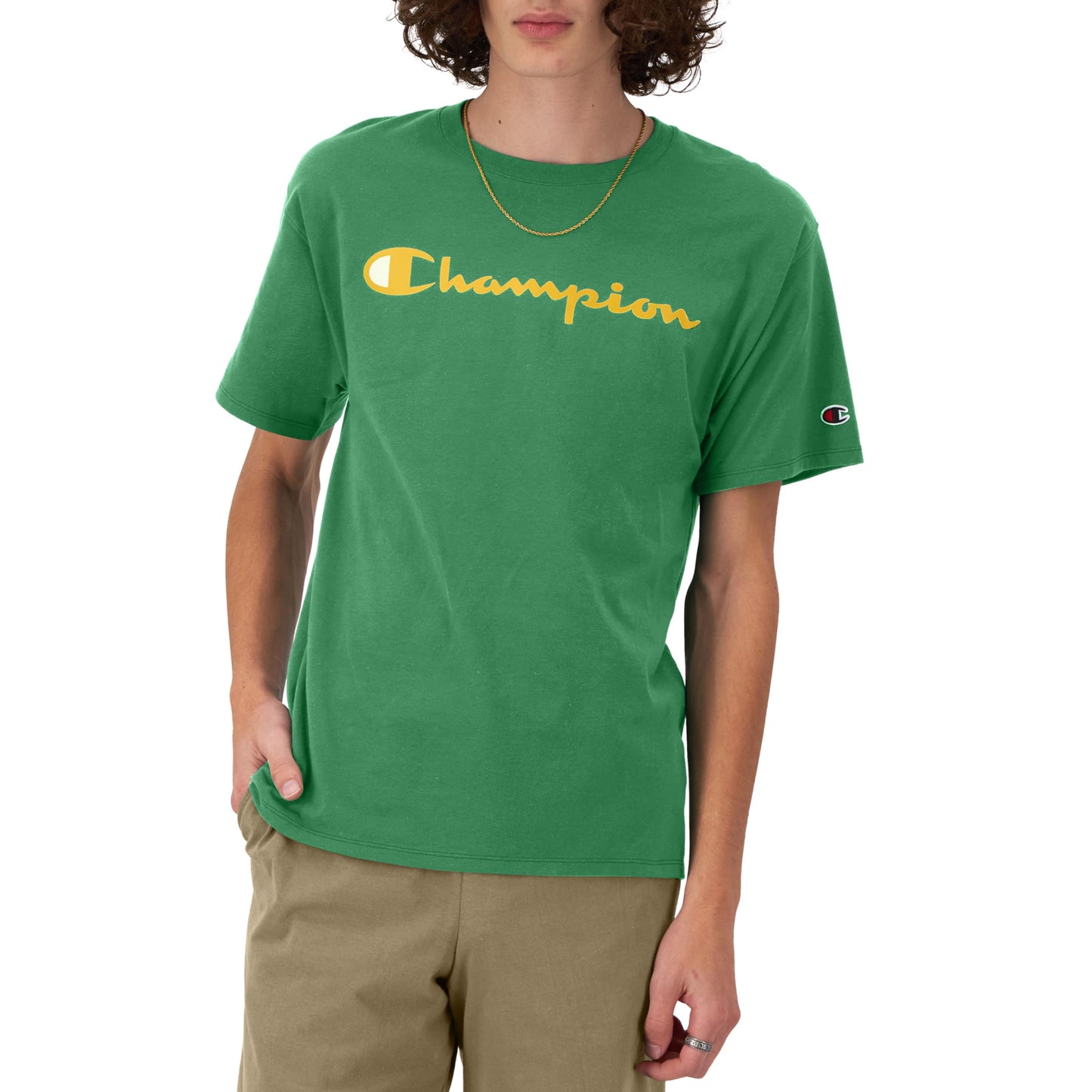 Champion Men's T-Shirt, Classic Graphic T-Shirt, Soft and Comfortable T-Shirts for Men, Script Logo (Reg. or Big & Tall)