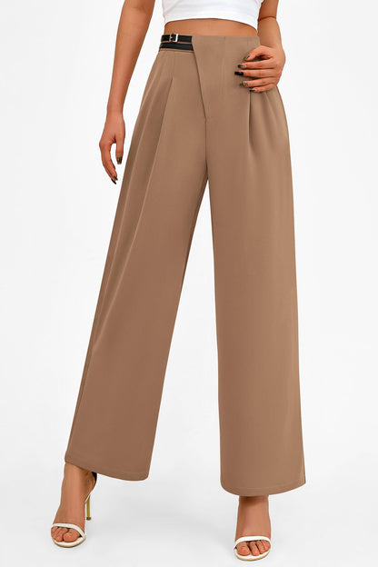 PRETTYGARDEN Women's Wide Leg Pants Dressy High Waisted Business Casual Work Office Suit Palazzo Pant Trousers