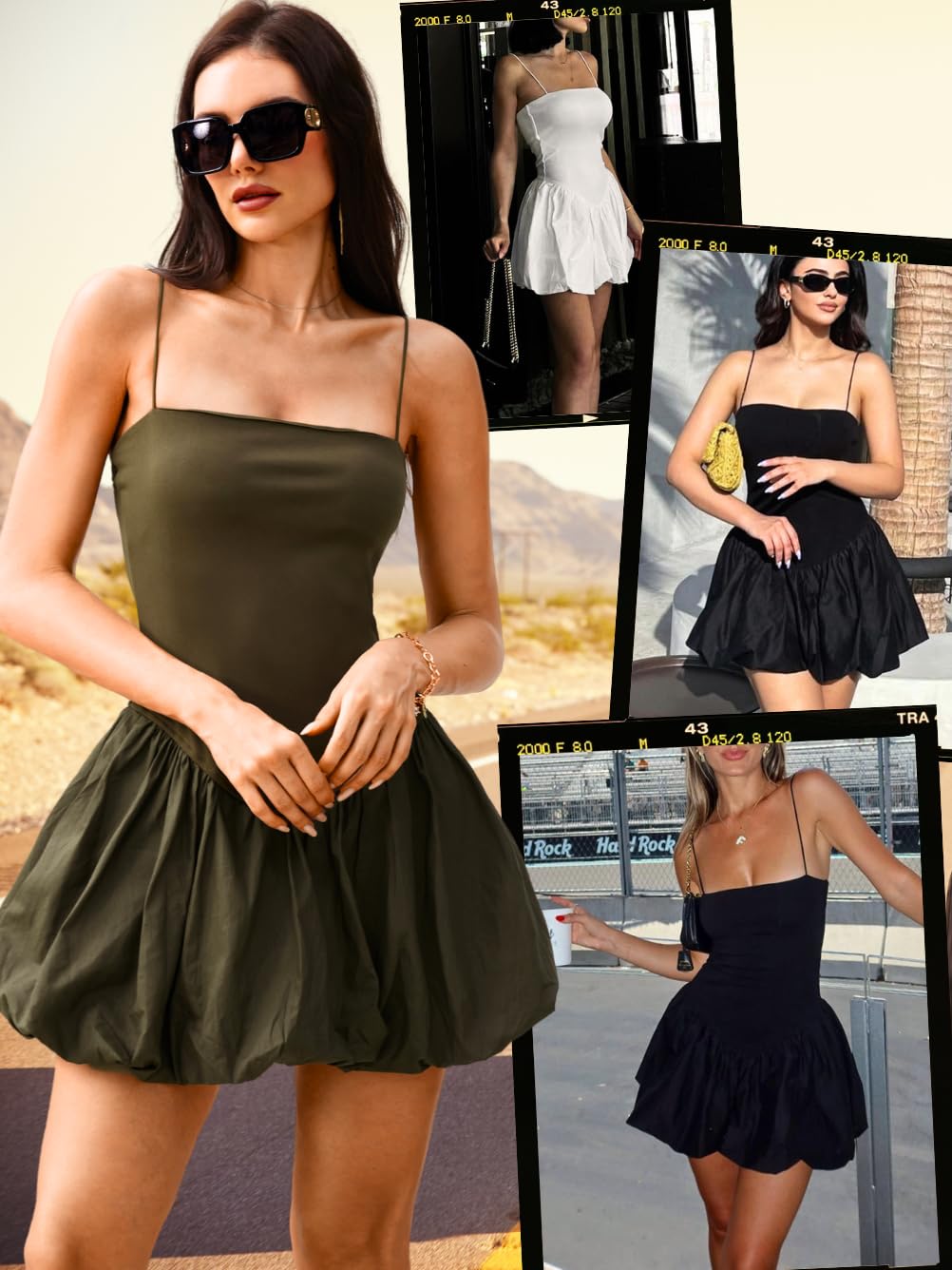 Bubble Corset Dress, Drop Waist Sexy Spaghetti Strap, Going Out Birthday, Square Neck Mini Dresses for Women