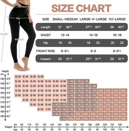 4 Pack Leggings for Women Butt Lift High Waisted Tummy Control No See-Through Yoga Pants Workout Running Leggings