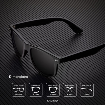 KALIYADI Polarized Sunglasses for Men and Women Matte Finish Sun glasses Color Mirror Lens UV Blocking (3 Pack)