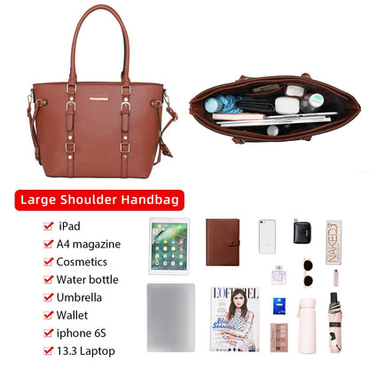 Montana West 3PCS Purses and Handbags for Women Tote Purse and Wallet Set Shoulder Satchel Bag for Women