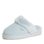 Dearfoams Women's Fireside Sydney Shearling Fur Indoor/Outdoor Scuff Slipper with Wide Widths