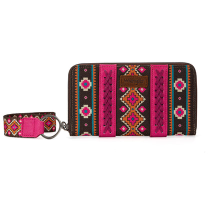 Montana West × Wrangler Wristlet Western Wallet Boho Aztec Credit Card Holder Gifts for Women Ladies Female