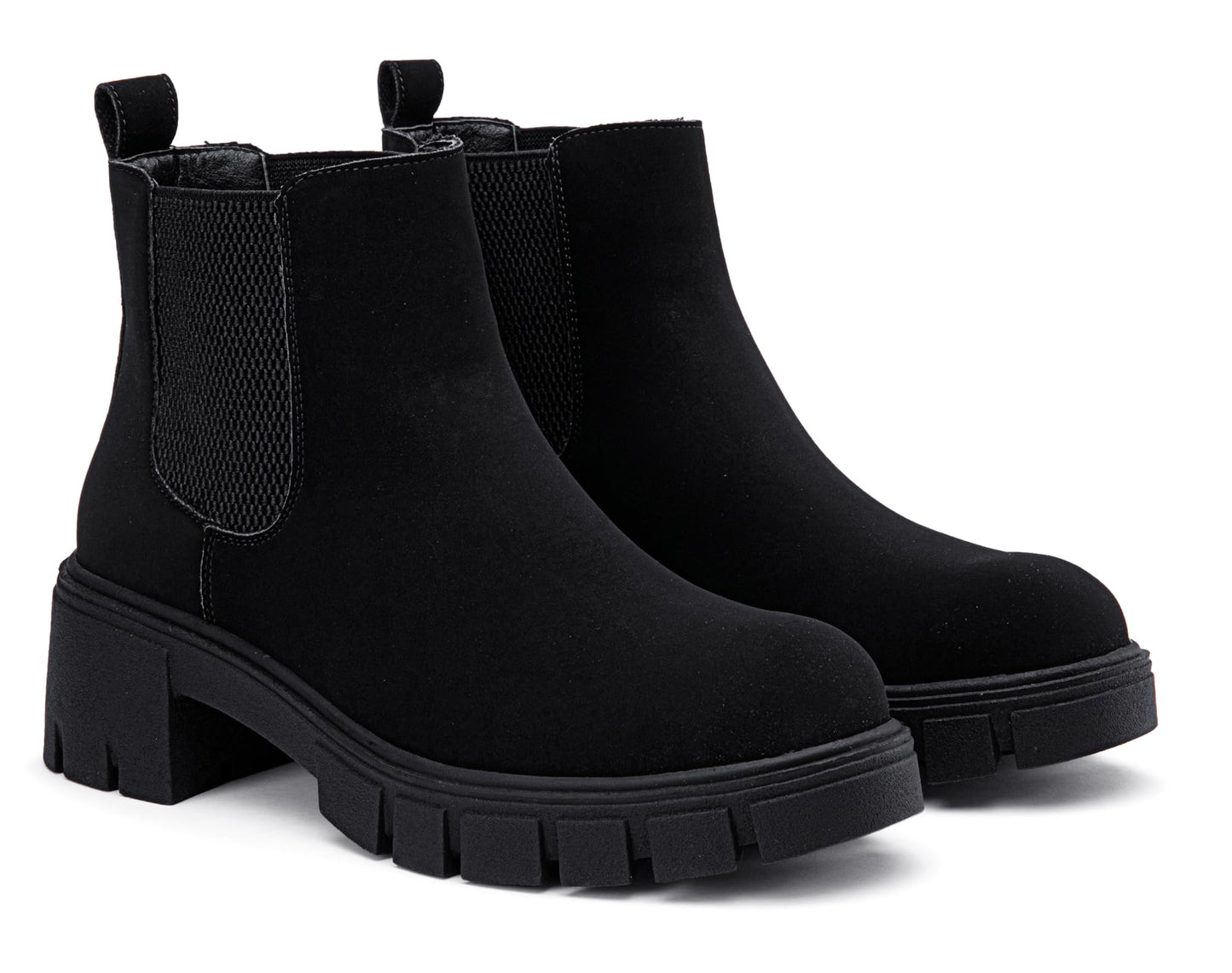 Vepose Women's 936 Chelsea Ankle Boots Platform Lug Sole Elastic Slip on Booties