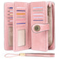 SENDEFN Wallets for Women Genuine Leather Credit Card Holder with RFID Blocking Large Capacity Wristlet