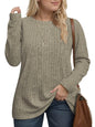 DOLNINE Women's Plus-Size-Tops Long Sleeve Comfy Crewneck Shirts Lightweight Casual Loose Fit Sweatshirts Tunics XL-5XL