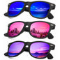 KALIYADI Polarized Sunglasses for Men and Women Matte Finish Sun glasses Color Mirror Lens UV Blocking (3 Pack)