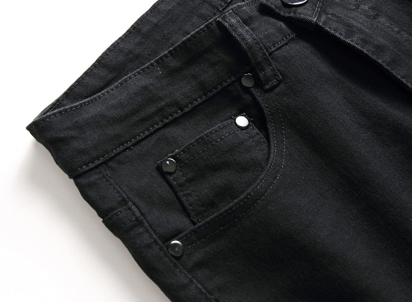 Men's Ripped Skinny Stretch Distressed Destroyed Slim Jeans Denim Pants